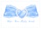 Trendy Blue Coquette lace Bow Watercolor Artwork