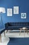 Trendy blue lounge