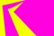 Trendy bold color duotone neon background in pink and yellow