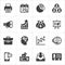 Trendy business and economics icons set 2. Vector