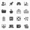 Trendy business and economics icons set 3. Vector