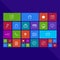 Trendy computer or mobile application app program of flat business and office administration tool icon in colorful geometric