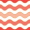 Trendy coral seamless pattern with wavy chains. Color of the year 2019. Can be used as fabric design for summer clothes