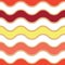 Trendy coral seamless pattern with wavy chains. Color of the year 2019. Can be used as fabric design for summer clothes