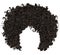Trendy curly african black hair . fashion beauty style .