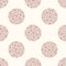 Trendy Dotty Circles Seamless Vector Pattern Background