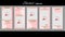 Trendy editable Stories pastel pink color geometric frames. Design social media.