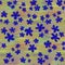 Trendy fabric pattern with miniature azure flowers. Fashion design