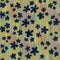 Trendy fabric pattern with miniature blue flowers. Fashion design