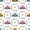 Trendy fashion seamless pattern Sketch clothes hanger Artistic graphic design