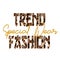 Trendy fashion T-shirt print for textile Trend fashion text design pattern