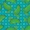 Trendy Fresh Green Mangos Irregular Seamless Pattern