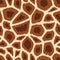 Trendy giraffe seamless pattern. Hand drawn wild animal skin brown texture for fashion print design, fabric, textile, cover,
