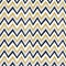 Trendy golden, white and navy blue chevron background pattern