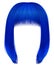 Trendy hairs dark blue colors . kare fringe beauty fashion