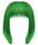 Trendy hairs green colors . kare fringe . beauty fashion