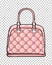 Trendy Leather Pink Bag Illustration