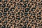 Trendy leopard pattern background. Hand drawn fashionable wild animal cheetah skin dark brown texture for fashion print