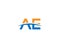 Trendy Letter AE Logo Design Icon Concept