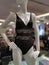 Trendy lingerie on female display mannequin