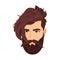 Trendy Male Appearance icon. Colored vector element from beards collection. Creative Trendy Male Appearance icon for web