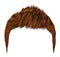 Trendy man hairs.red ginger redhead .beauty style.realistic 3d.