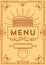 Trendy Menu Design with Linear Icons