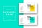 Trendy minimal abstract business card template. Modern corporate