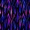 Trendy Neon Tiger seamless pattern. Vector rainbow wild animal skin textured background, dark gradient stripes on black