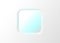 Trendy Neumorphism style liquid plastic square geometric shape interface background. Soft, clear and simple futuristic NeoMorphism