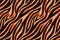 Trendy orange tiger pattern background. Hand drawn fashionable wild animal skin texture for fashion print design, cover, banner,