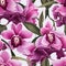 Trendy orchid pattern for t-shirts