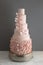 Trendy Pink Wedding Cake With Edible Flowers