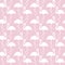 Trendy pink and white flamingo seamless pattern