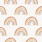 Trendy rainbow vector seamless pattern.