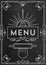 Trendy Restaurant Menu Design with Linear Icons