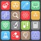 Trendy science icons for web or mobile. Vector