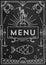 Trendy Seafood Menu Design with Linear Icons