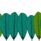 Trendy seamless color palm leaf pattern. Flat style.