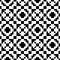 Trendy seamless ethnic pattern. Hipster background is black and white