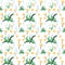 Trendy Seamless Floral Pattern in Vector