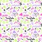 Trendy seamless pattern in 80s style for your decoration