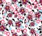 Trendy Seamless Pattern with Decorative Flowers. Repeating Design for Fabric Prints. Small Multicolor Flowers. White background. M