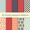 Trendy seamless patterns