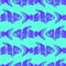 Trendy Sliced Fish Seamless Pattern