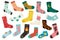 Trendy socks. Cotton stylish long and short funny sock design new collection. Cartoon woolen hosiery with fashion