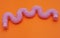 Trendy toys pop tube on orange background