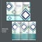 Trendy tri-fold brochure template design