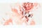 trendy vector design watercolor rose, blush pink