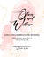 Trendy wedding watercolor blushes. Vector Chic Background with splashes and golden texture, calligraphic text. Hand-drawn tender